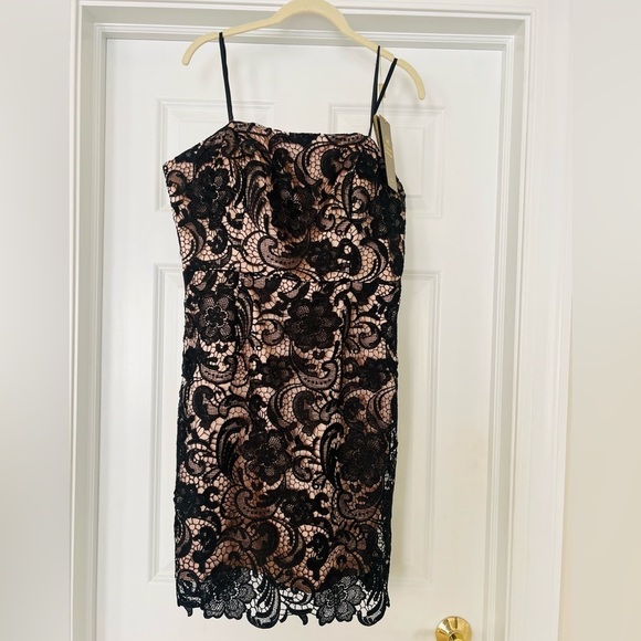 Dresses & Skirts - Nwt stunning black lace strapless dress size XL. Great for the holidays!